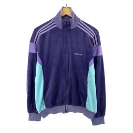 古着 80'S アディダス adidas 3本ライン ジャージ トラックジャケット フランス製 レディースM ヴィンテージ /eaa394766 【中古】 【231121】【エルル】