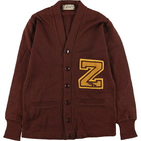 古着 60'S NEW ERA SPORTSWEAR ウールレタードニットカーディガン メンズS ヴィンテージ /eaa394820 【中古】 【231118】 【SS2403】