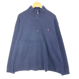 古着 ラルフローレン Ralph Lauren POLO RALPH LAUREN コットンニットハーフジップセーター メンズXXL /eaa395675 【中古】 【231127】