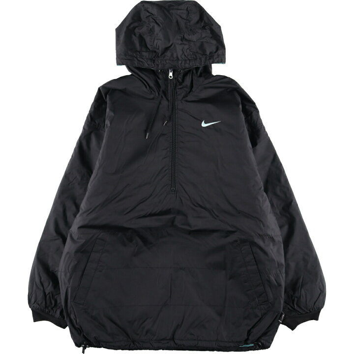 古着 90年代 ナイキ NIKE リバーシブル ハーフジップ 中綿パーカー  