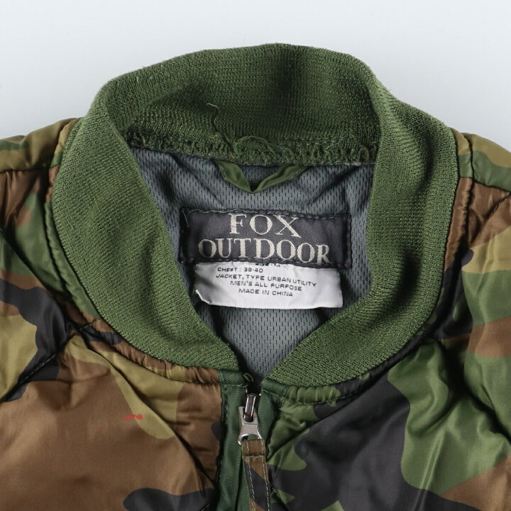 楽天市場】古着 FOX OUTDOOR 迷彩柄 キルティングジャケット パファー 