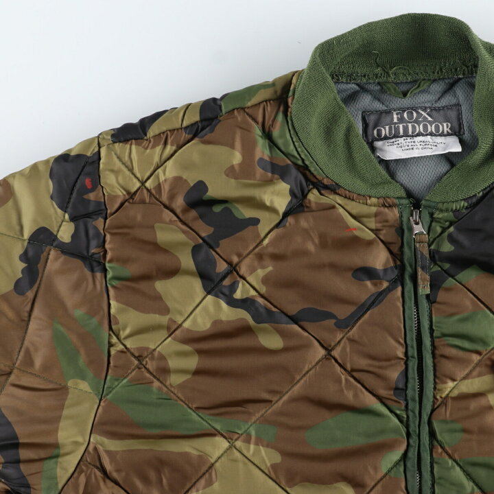 楽天市場】古着 FOX OUTDOOR 迷彩柄 キルティングジャケット パファー 