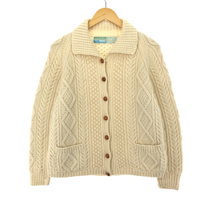 楽天市場】古着 90年代 John Molloy 襟付き フィッシャーマンアラン  