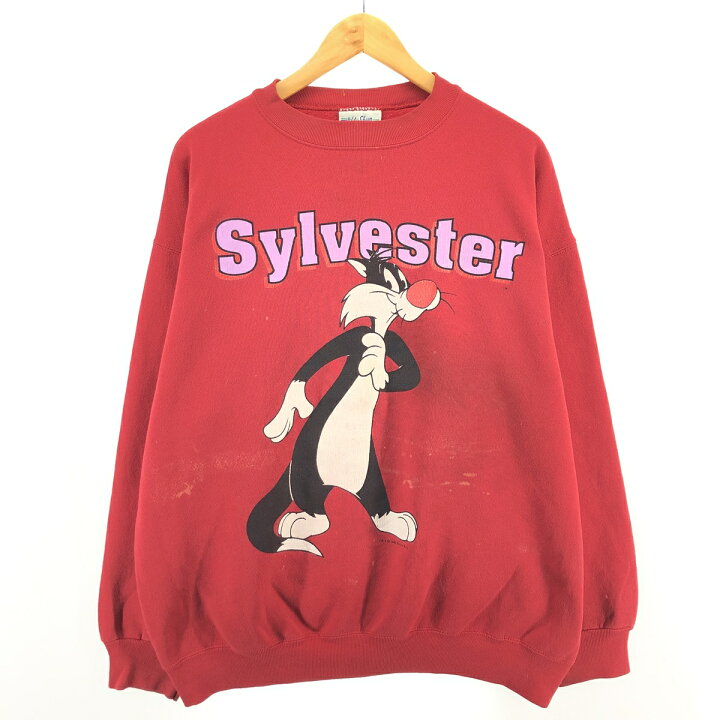シルベスターキャット LOONEY TUNES usa 90s スウェット GO OLD RUSH 