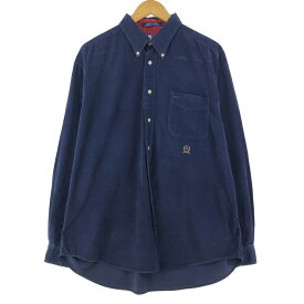 ＼31%OFF／古着 トミーヒルフィガー TOMMY HILFIGER 長袖 ボタンダウン コーデュロイシャツ メンズXL /eaa397771 【中古】 【231209】 【SS2406】