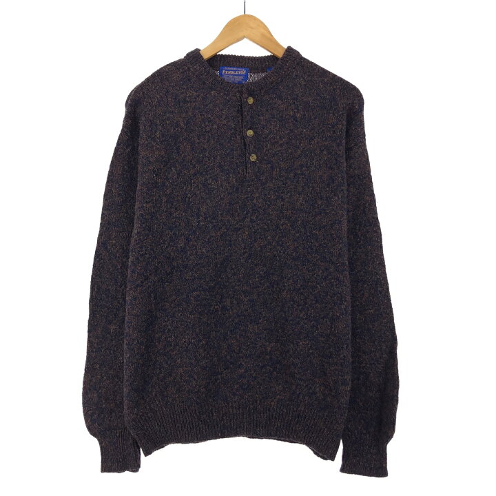 楽天市場】古着 ペンドルトン PENDLETON ヘンリーネック ウールニット 