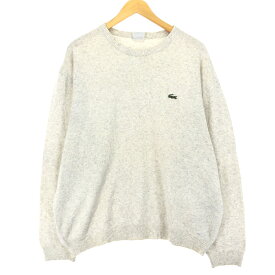 古着 80~90'S ラコステ LACOSTE アクリルニットセーター スペイン製 8 メンズXXL 長袖 ヴィンテージ /eaa399644 【中古】 【240304】