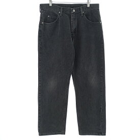 古着 ラングラー Wrangler ブラックデニム テーパードデニムパンツ メンズw35 /eaa400235 【中古】 【240609】