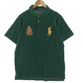 古着 ラルフローレン Ralph Lauren POLO RALPH LAUREN CUSTOM SLIM FIT ビックポニー 半袖 ポロシャツ メンズXL /eaa400379 【中古】 【240603】