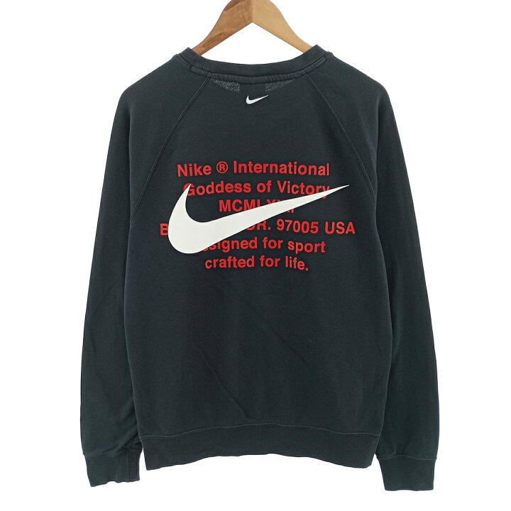 楽天市場】古着 ナイキ NIKE バックプリント ロゴスウェットシャツ 