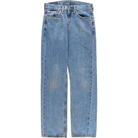 ＼30%OFF／古着 リーバイス Levi's 505 ストレートデニムパンツ レディースL(w29) /eaa405401 【中古】 【231222】【エルル】 【SS2406】