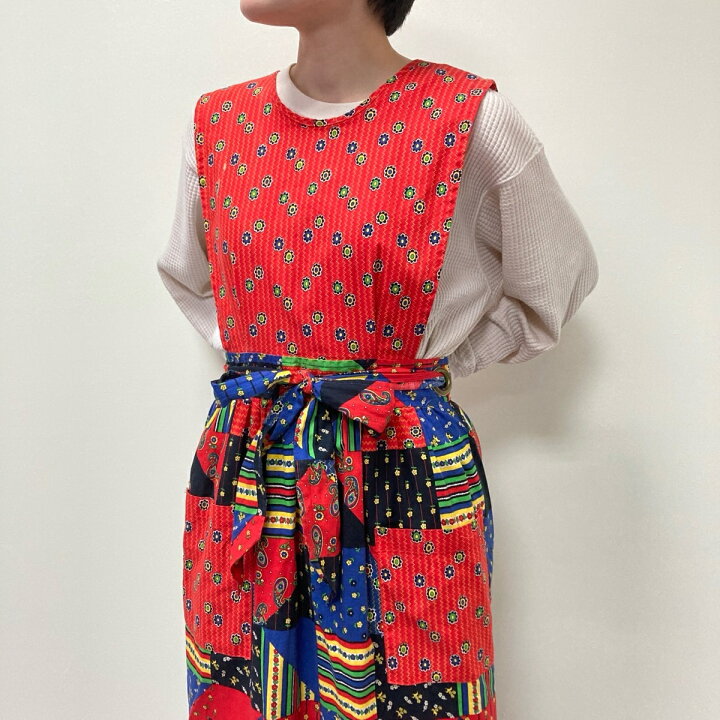 楽天市場】古着 70年代 Designhouse 総柄 パッチワーク マキシ丈  