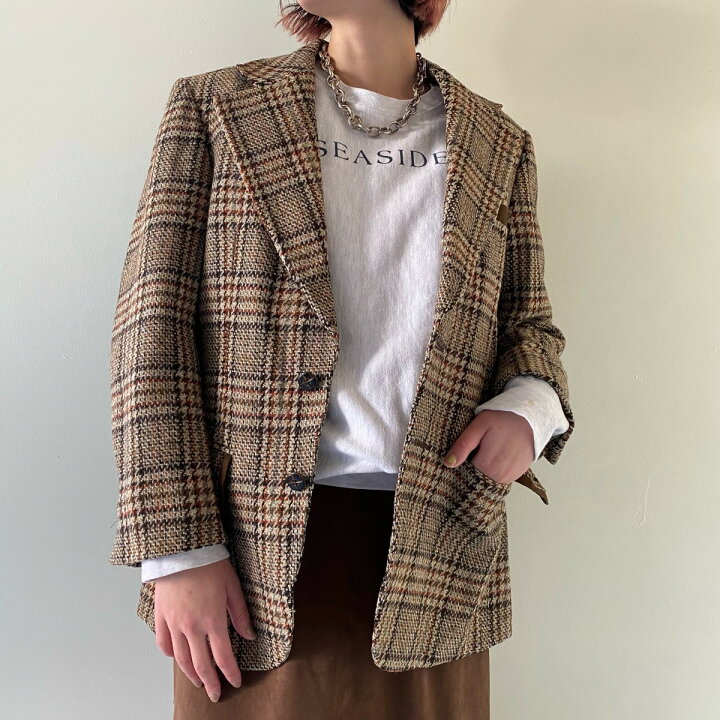 チェック ジャケット 古着 COMME des GARCONS - 古着 コムデギャルソン 