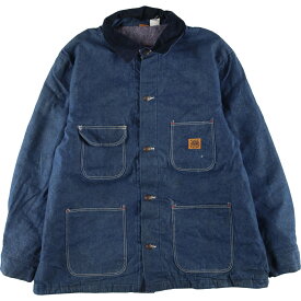 古着 80'S ラングラー Wrangler BIG BEN ビッグベン デニムカバーオール USA製 メンズXXL ヴィンテージ /eaa408343 【中古】 【240124】