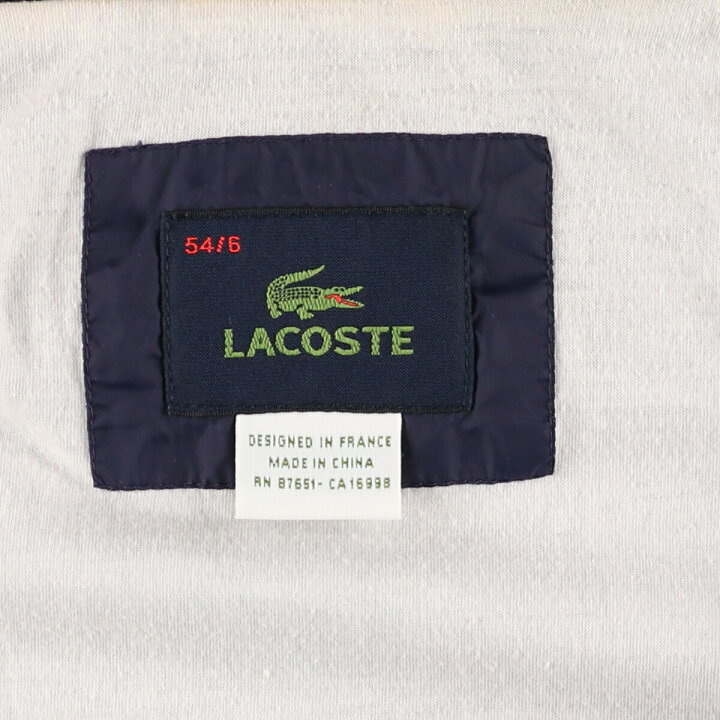 楽天市場】古着 ラコステ LACOSTE ナイロンジャケット 54/6 メンズXL 