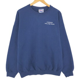 古着 90'S ヘインズ Hanes ULTIMATE COTTON バックプリントスウェットシャツ トレーナー メンズL ヴィンテージ /eaa409617 【中古】 【240115】