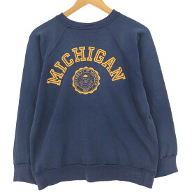 古着 80'S チャンピオン Champion トリコタグ MICHIGAN ミシガン大学 カレッジスウェットシャツ トレーナー USA製 レディースM ヴィンテージ /eaa411976 【中古】 【240317】【エルル】