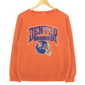 古着 80'S チャンピオン Champion トリコタグ NFL DENVER BRONCOS デンバー ブロンコス プリントスウェットシャツ トレーナー USA製 ヴィンテージ /eaa413558 【中古】 【240330】