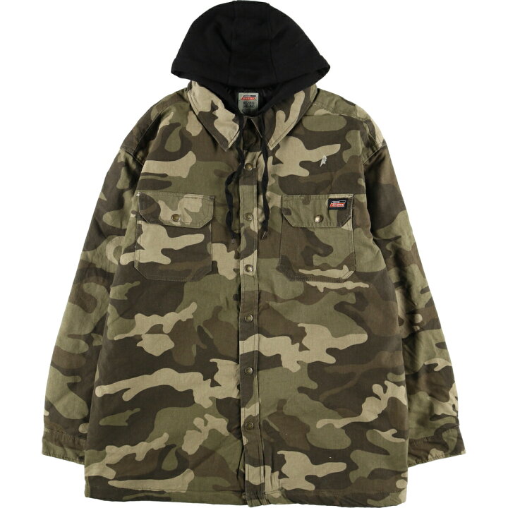 楽天市場】古着 ディッキーズ Dickies 迷彩柄 フード付き コットン 