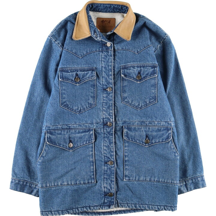 楽天市場】古着 SCHAEFER デニムジャケット USA製 レディースL  