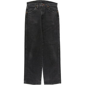 古着 ラングラー Wrangler ブラックデニム ストレートデニムパンツ メンズw30 /eaa415492 【中古】 【240315】