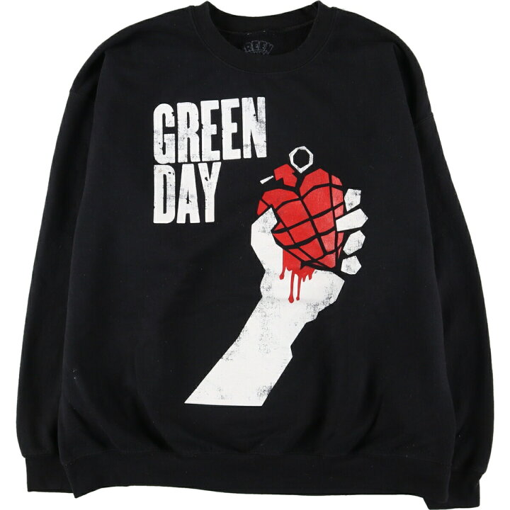 楽天市場】古着 GREEN DAY グリーンデイ バンド スウェットシャツ 