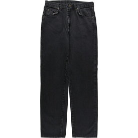 古着 ラングラー Wrangler ブラックデニム ストレートデニムパンツ メンズw32 /eaa415844 【中古】 【240216】