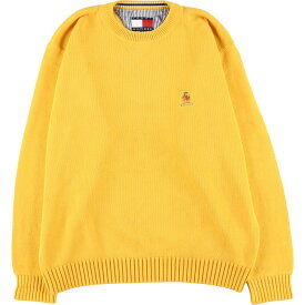 古着 90'S トミーヒルフィガー TOMMY HILFIGER コットンニットセーター メンズL ヴィンテージ /eaa415935 【中古】 【240129】