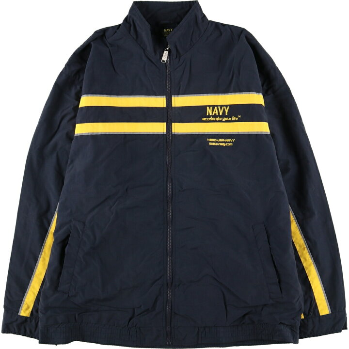 楽天市場】古着 民間品 U.S.NAVY バック刺? ナイロンジャケット メンズ 