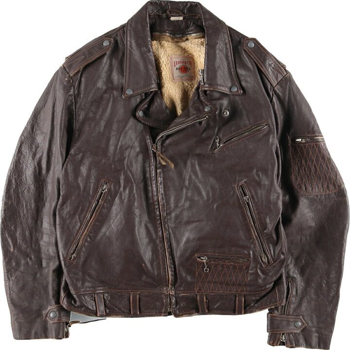 古着 ディーゼル DIESEL ダブルライダースジャケット メンズL  