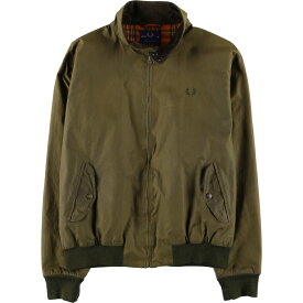 古着 フレッドペリー FRED PERRY スイングトップタイプ ワックスコットン オイルドジャケット 英国製 メンズL /eaa420743 【中古】 【240307】