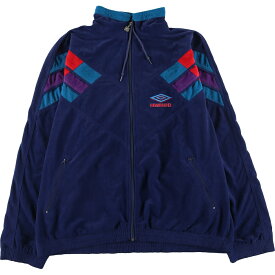 古着 90'S アンブロ UMBRO ベロアジャージ トラックジャケット メンズXL ヴィンテージ /eaa423052 【中古】 【240303】