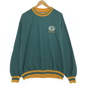 古着 90'S リー Lee SPORT NFL GREEN BAY PACKERS グリーンベイパッカーズ ウォームアッププルオーバー メンズL ヴィンテージ /eaa423875 【中古】 【240308】