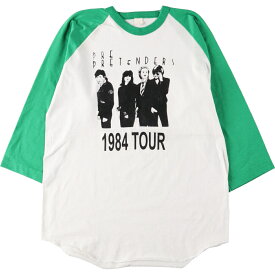 古着 80'S PRE PRETENDERS 1984 TOUR ツアー 七分袖 ラグラン バンドTシャツ バンT メンズM ヴィンテージ /eaa425486 【中古】 【240316】