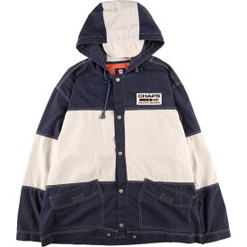 古着 90'S ラルフローレン Ralph Lauren CHAPS チャップス バックプリント マウンテンパーカー シェルジャケット メンズL ヴィンテージ /eaa425822 【中古】 【240404】