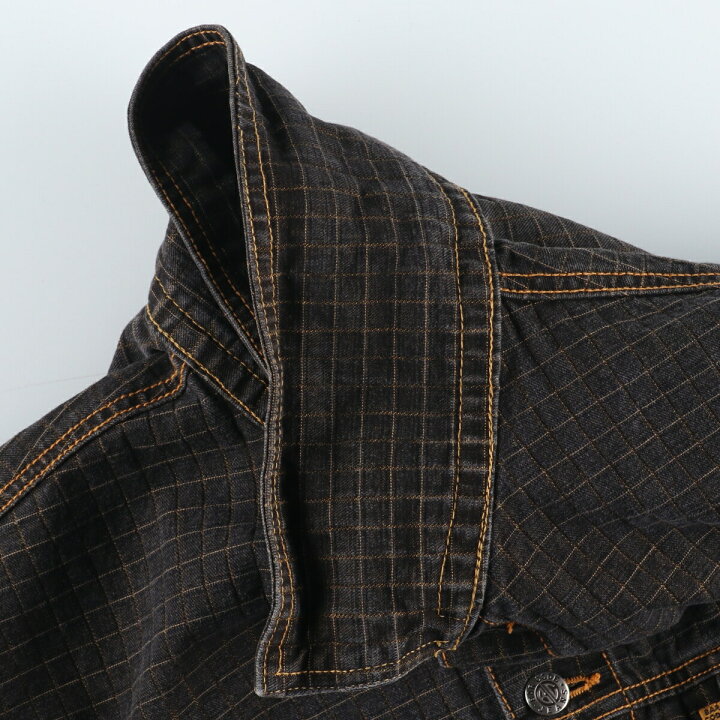 楽天市場】古着 BARCODE デニムジャケット Gジャン メンズXL 