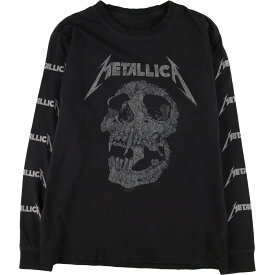 古着 METALLICA メタリカ 袖プリント ロングTシャツ ロンT メンズM /eaa427905 【中古】 【240326】