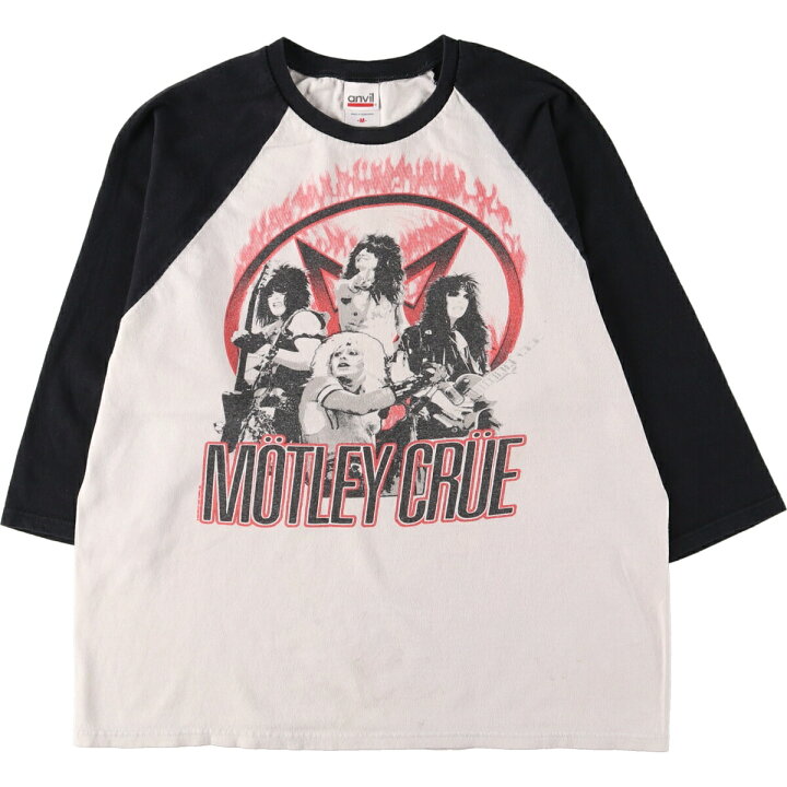 楽天市場】古着 アンビル Anvil MOTLEY CRUE モトリークルー 七分袖 