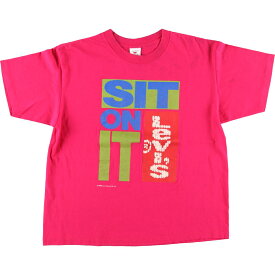 古着 90'S リーバイス Levi's 半袖 ロゴTシャツ USA製 メンズXL ヴィンテージ /eaa428178 【中古】 【240330】