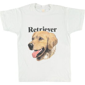 古着 80'S スクリーンスターズ SCREEN STARS Retriever レトリバー アニマルTシャツ レディースS ヴィンテージ /eaa428181 【中古】 【240330】