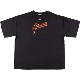 古着 アディダス adidas MLB SAN FRANSISCO GIANTS サンフランシスコジャイアンツ ロゴTシャツ メンズXXL /eaa431653 【中古】 【240502】