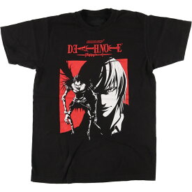 古着 DEATH NOTE デスノート キャラクタープリントTシャツ メンズM /eaa431677 【中古】 【240430】