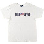 古着 90'S ラルフローレン Ralph Lauren POLO SPORT ポロスポーツ 半袖 ロゴTシャツ USA製 メンズL ヴィンテージ /eaa431825 【中古】 【240422】