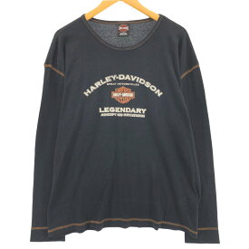 古着 00'S ハーレーダビッドソン Harley-Davidson ロングTシャツ ロンT USA製 メンズXXL /eaa432728 【中古】 【240426】