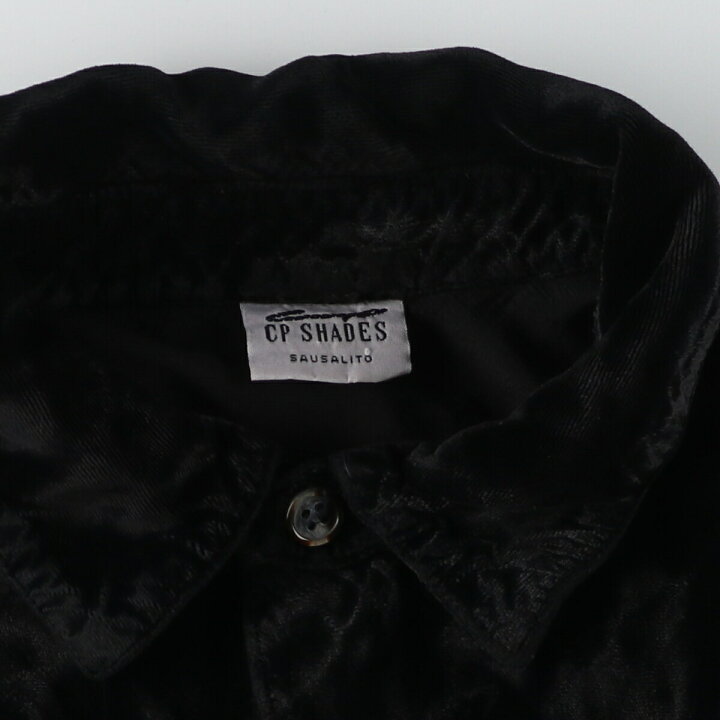 楽天市場】古着 CP SHADES 長袖 ベロアシャツ メンズM /eaa433564 
