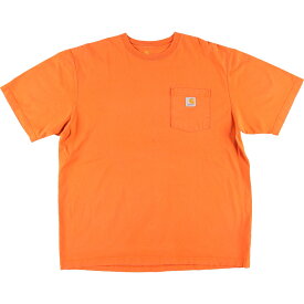 古着 カーハート Carhartt ORIGINAL FIT 半袖 ワンポイントロゴポケットTシャツ メンズL /eaa433600 【中古】 【240331】