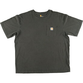 古着 カーハート Carhartt ORIGINAL FIT 半袖 ワンポイントロゴポケットTシャツ メンズXXL /eaa433605 【中古】 【240331】