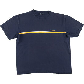 古着 90'S ノーティカ NAUTICA 半袖 ワンポイントロゴTシャツ USA製 メンズXXL ヴィンテージ /eaa433615 【中古】 【240331】