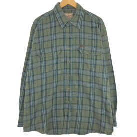 古着 00'S ウールリッチ WOOLRICH 長袖 フランネルチェックシャツ メンズXL /eaa433962 【中古】 【240428】