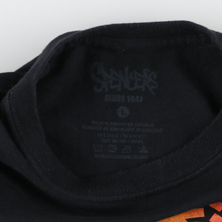 楽天市場】古着 SPENCERS 東京日本漢字 エロT キャラクタープリントT 東京日本漢字 Tシャツ ブラック えろt 美品